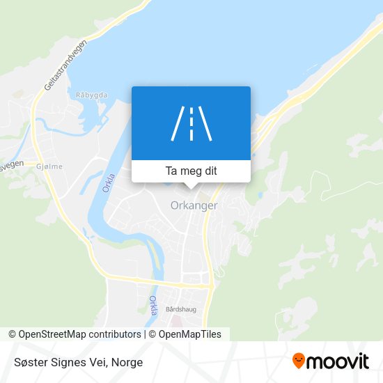 Søster Signes Vei kart