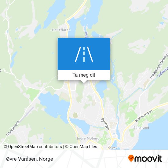 Øvre Varåsen kart