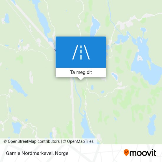 Gamle Nordmarksvei kart