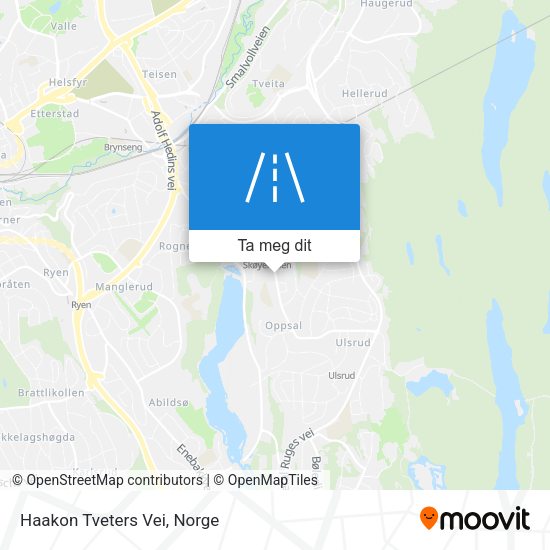 Haakon Tveters Vei kart