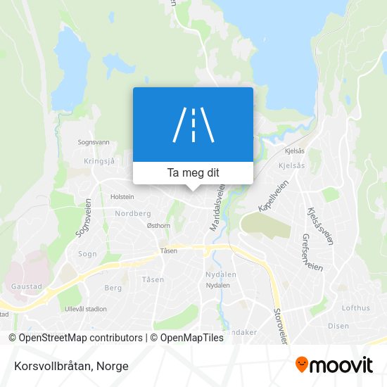 Korsvollbråtan kart
