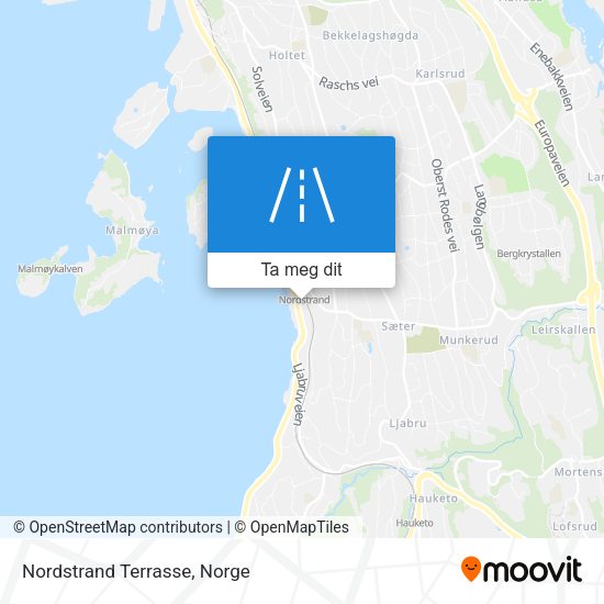 Nordstrand Terrasse kart