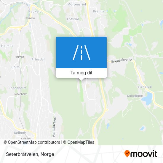 Seterbråtveien kart