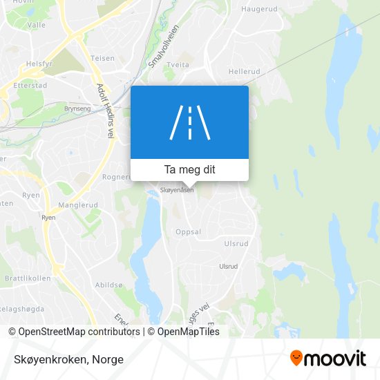 Skøyenkroken kart