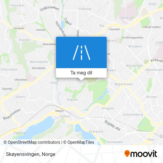 Skøyensvingen kart