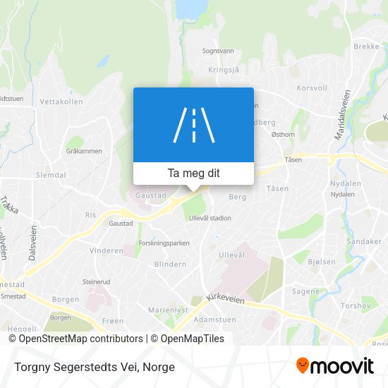 Torgny Segerstedts Vei kart