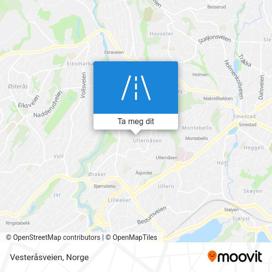 Vesteråsveien kart
