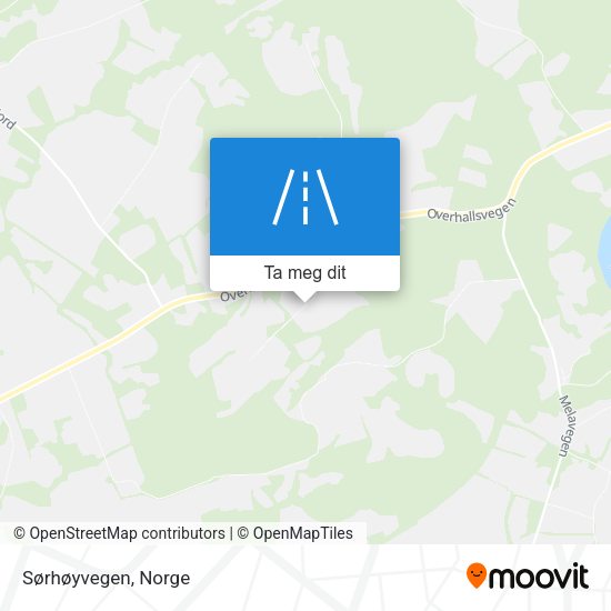 Sørhøyvegen kart