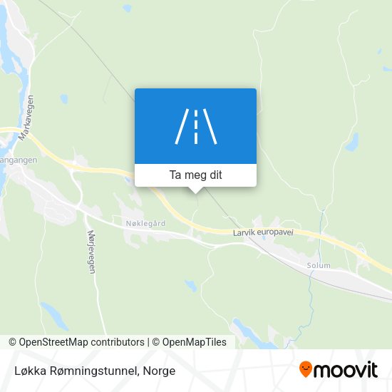 Løkka Rømningstunnel kart