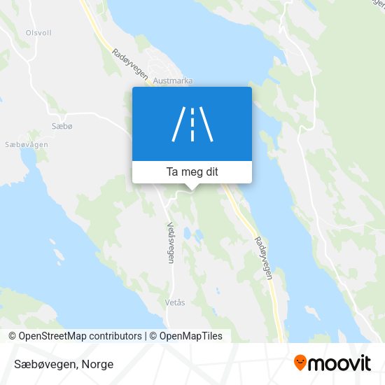 Sæbøvegen kart