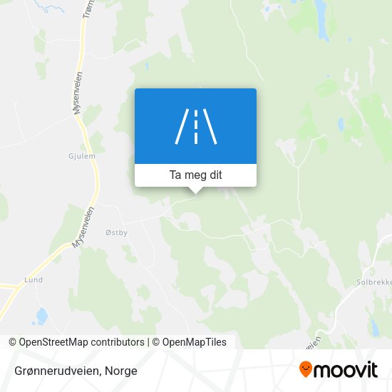 Grønnerudveien kart