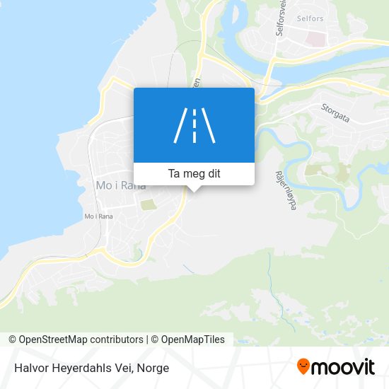 Halvor Heyerdahls Vei kart