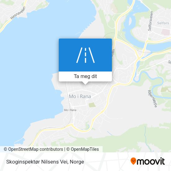 Skoginspektør Nilsens Vei kart