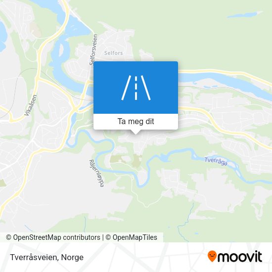 Tverråsveien kart