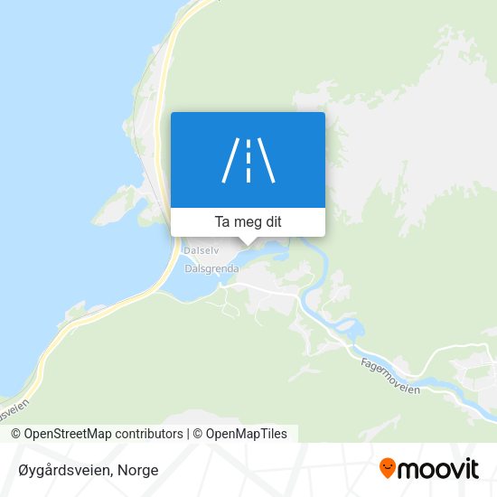 Øygårdsveien kart
