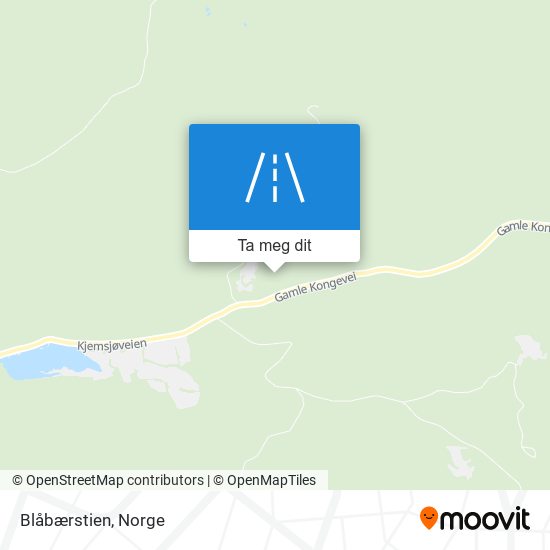 Blåbærstien kart