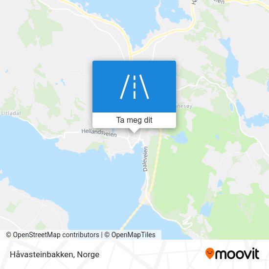 Håvasteinbakken kart