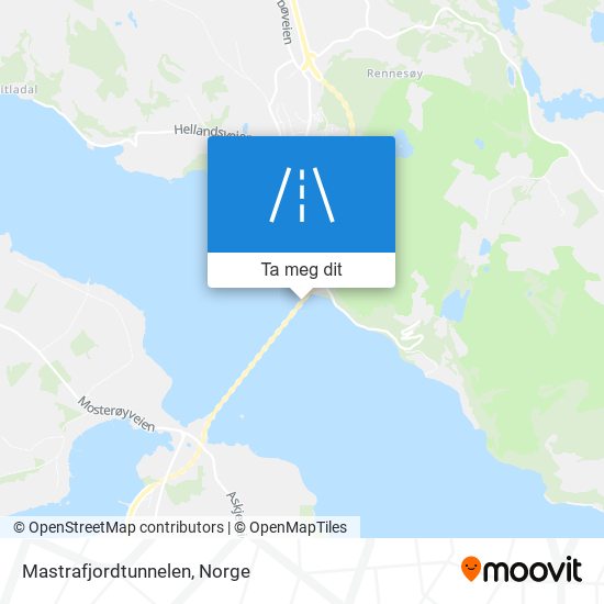Mastrafjordtunnelen kart