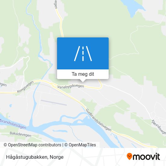 Hågåstugubakken kart