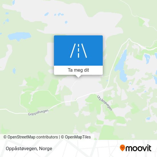 Oppåstøvegen kart