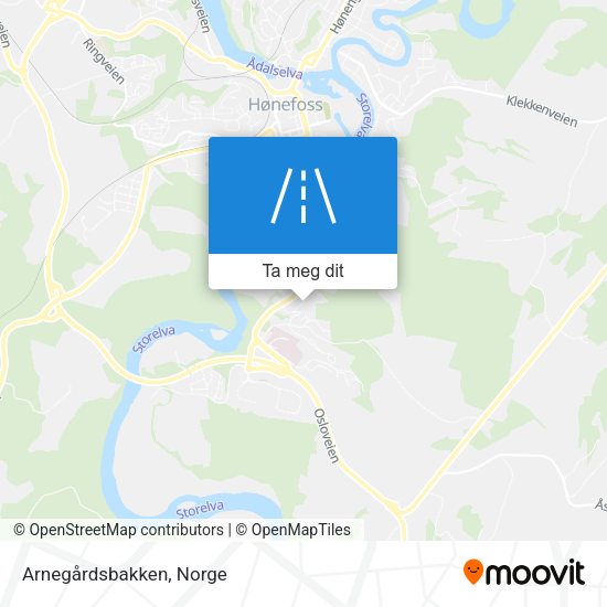 Arnegårdsbakken kart
