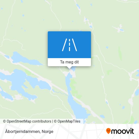 Åbortjerndammen kart