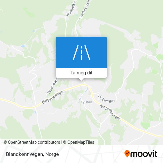 Blandkønnvegen kart