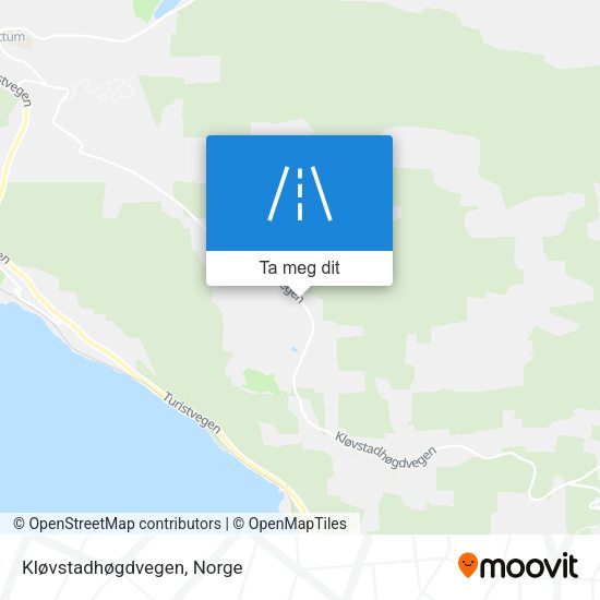 Kløvstadhøgdvegen kart