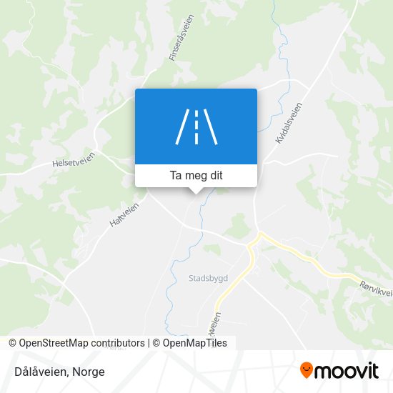 Dålåveien kart