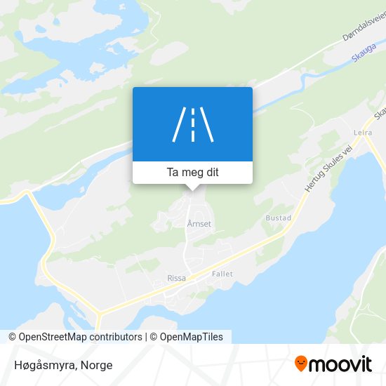 Høgåsmyra kart