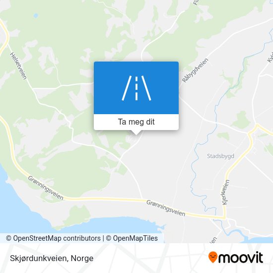 Skjørdunkveien kart