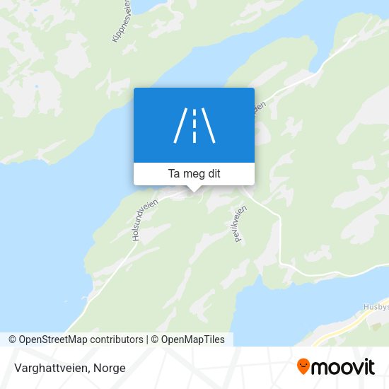 Varghattveien kart
