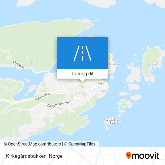 Kirkegårdsbakken kart