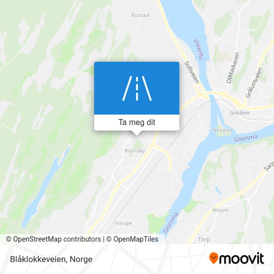 Blåklokkeveien kart