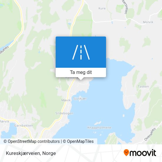 Kureskjærveien kart