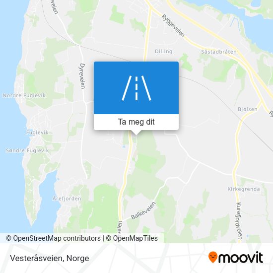 Vesteråsveien kart