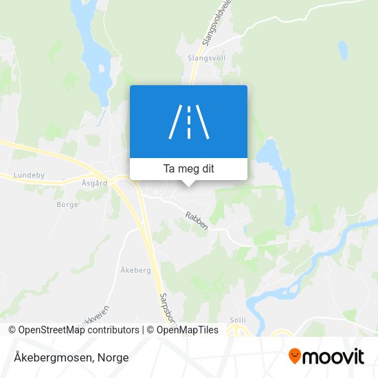 Åkebergmosen kart