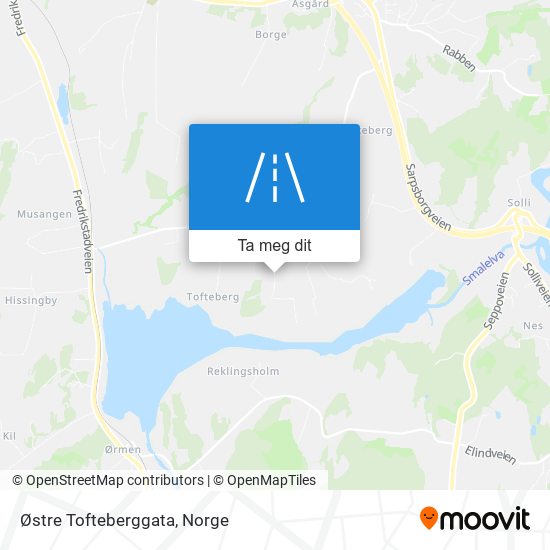 Østre Tofteberggata kart