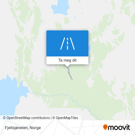 Fjellsjøveien kart