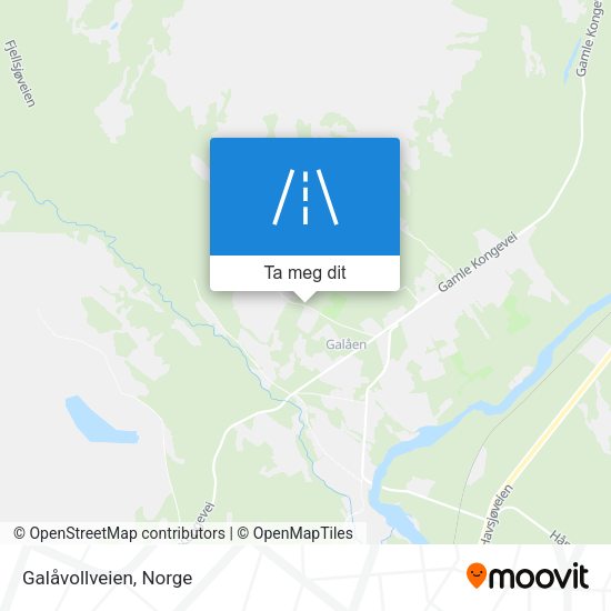 Galåvollveien kart