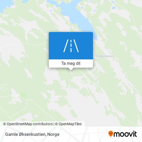Gamle Øksenkustien kart
