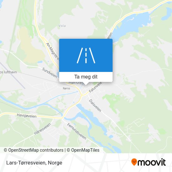 Lars-Tørresveien kart