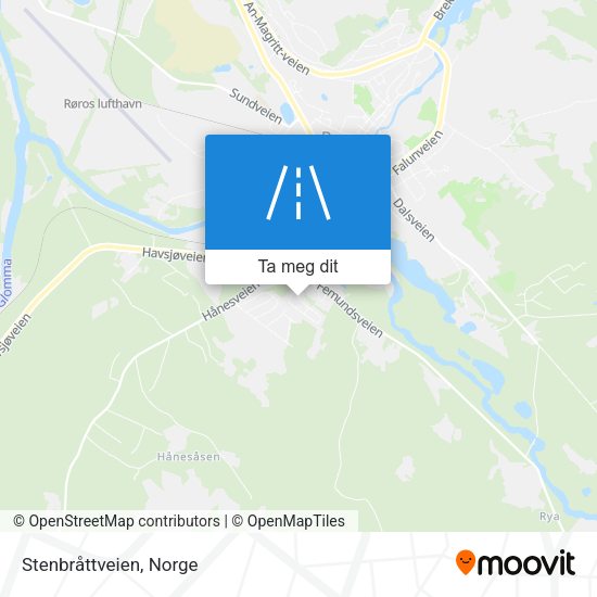 Stenbråttveien kart