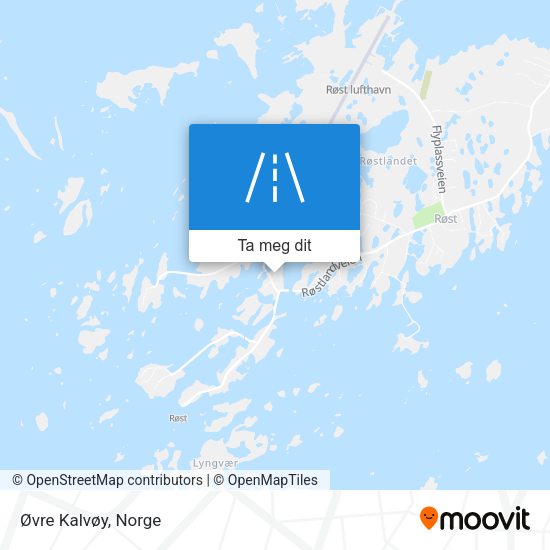 Øvre Kalvøy kart