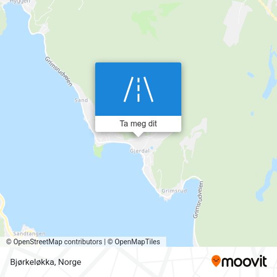 Bjørkeløkka kart