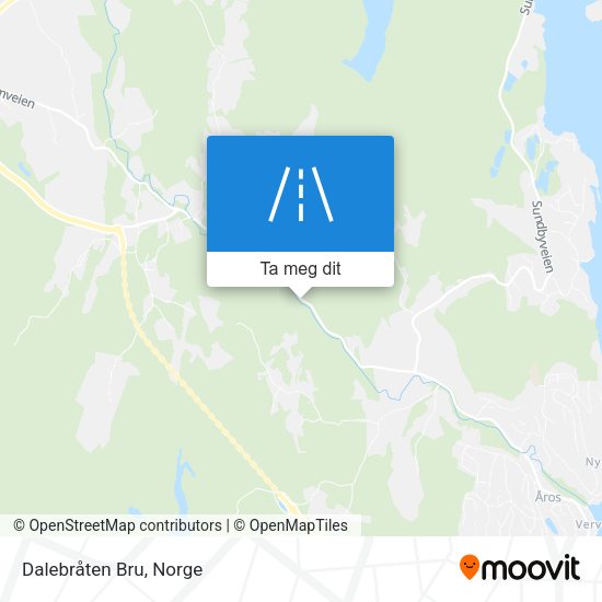 Dalebråten Bru kart