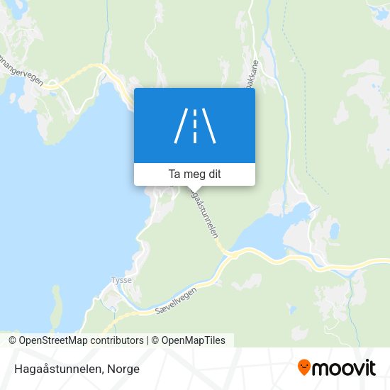Hagaåstunnelen kart