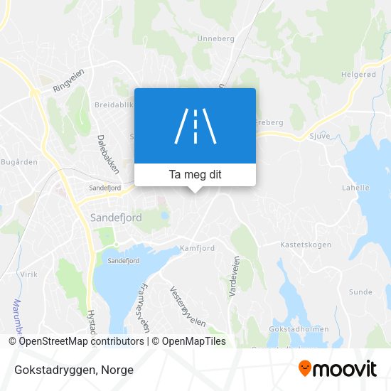 Gokstadryggen kart
