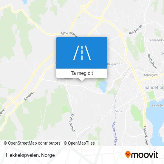 Hekkeløpveien kart