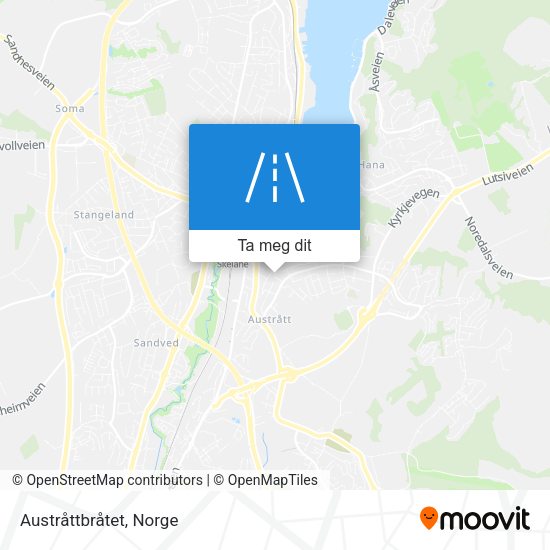 Austråttbråtet kart